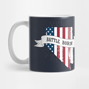 Nevada Battle Born Patriotic Motif Mug